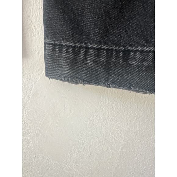 Zara Cargo Utility Belted Denim Jeans High Rise Wide Gray Sz2 belt not included - Picture 10 of 16